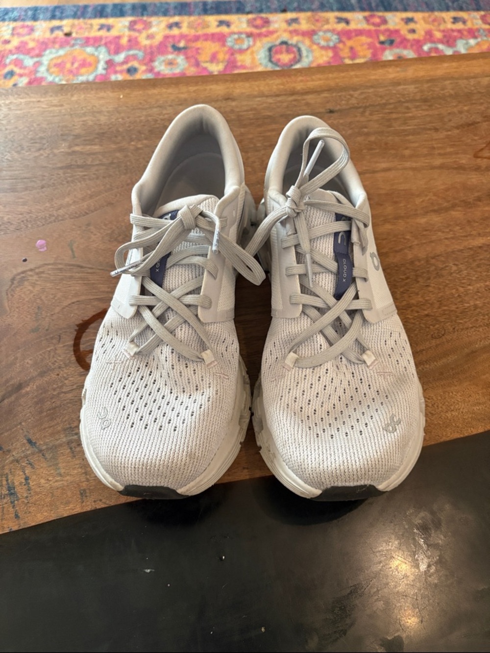ON Cloud x Light Gray Knit Running Shoes